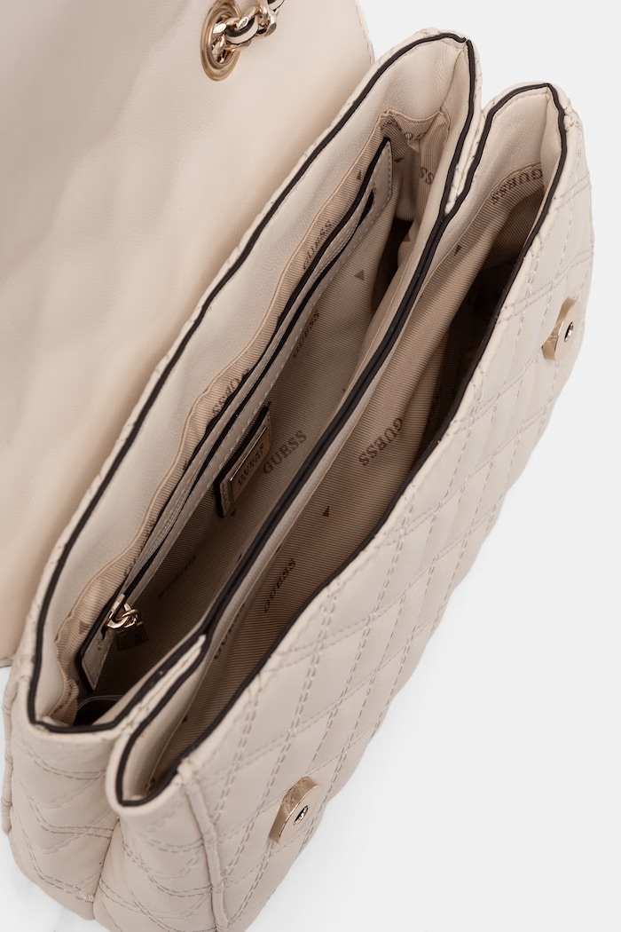 Guess torebka crossbody damska GIULLY HWQG96.73200 beżowy