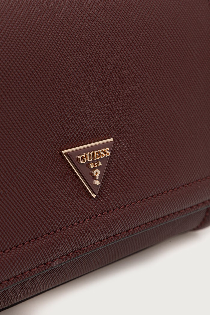 Guess torebka crossbody damska z imitacji skóry NOELLE bordowy HWZG96.72210