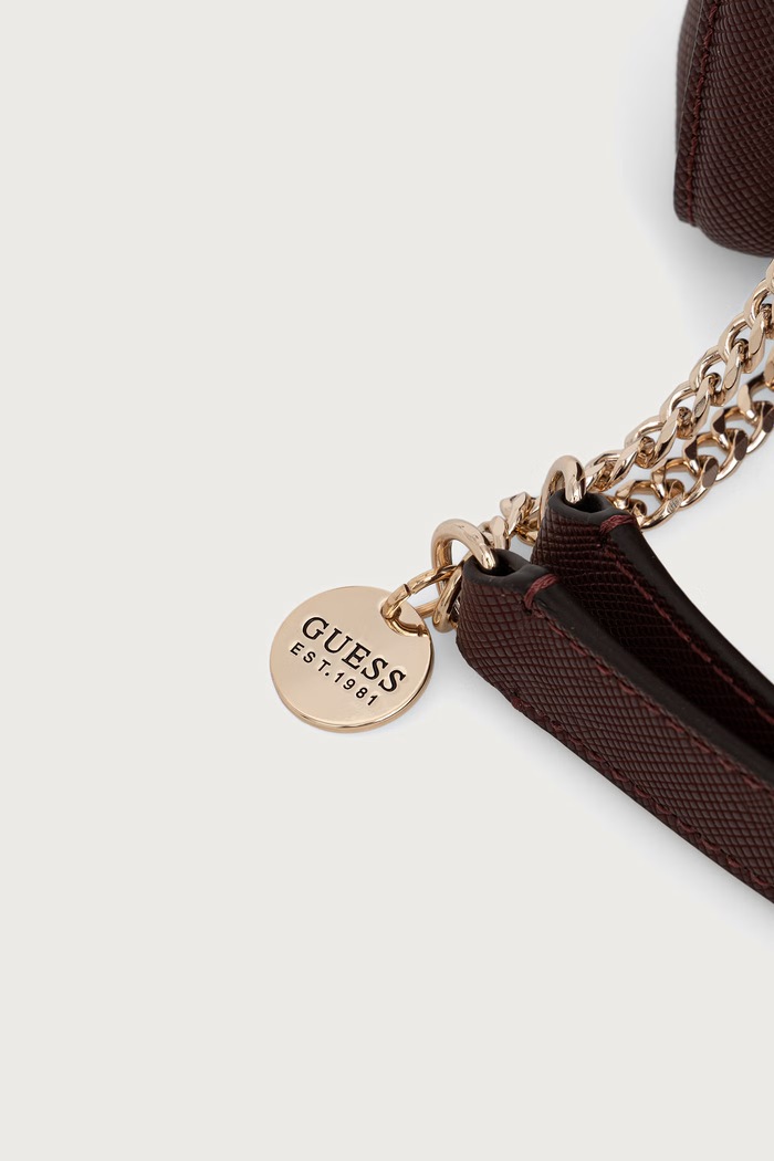 Guess torebka crossbody damska z imitacji skóry NOELLE HWZG96.72210 bordowy