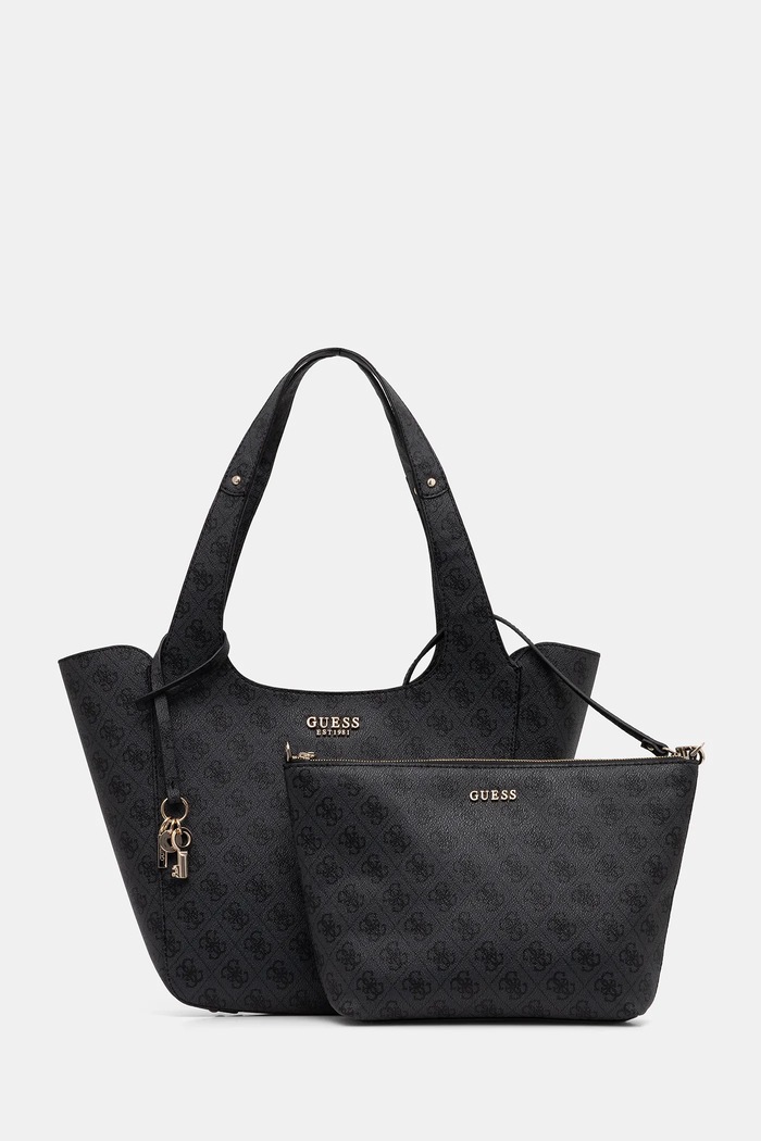 Τσάντα Guess CALISTA απλικέ γκρί HWSG73.34220