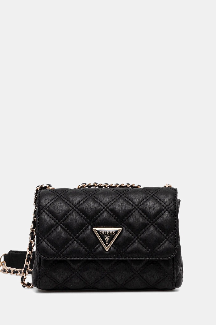 Τσάντα Guess GIULLY συνθετικό μαύρο HWQG96.73740
