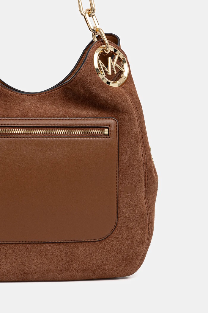 Kiegészítők MICHAEL Michael Kors velúr táska LILLIE 30F3G0LE3S barna