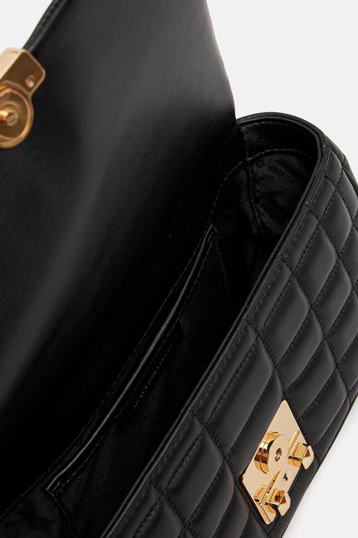 Kožená kabelka MICHAEL Michael Kors TRIBECA 30R4G2RL7L černá