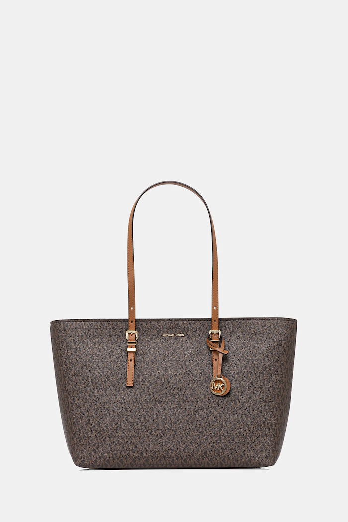 Torbica MICHAEL Michael Kors QUINN Imitacija zrnatega usnja rjava 30T5GQNT9B