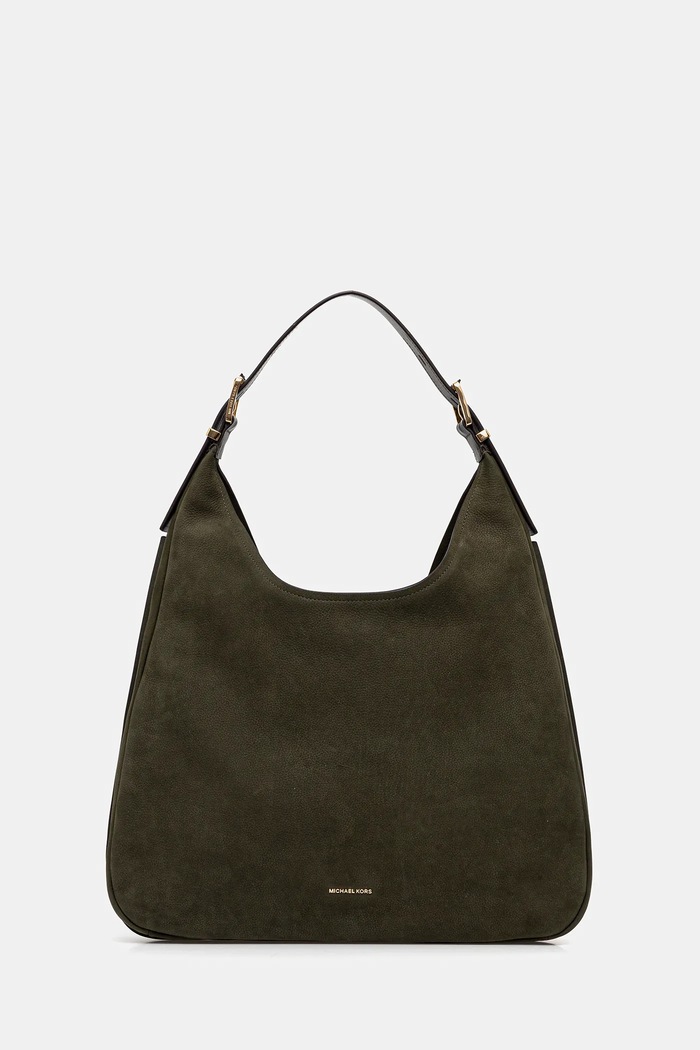 MICHAEL Michael Kors torebka skórzana NOLITA skóra licowa zielony 30F4GY5H3T
