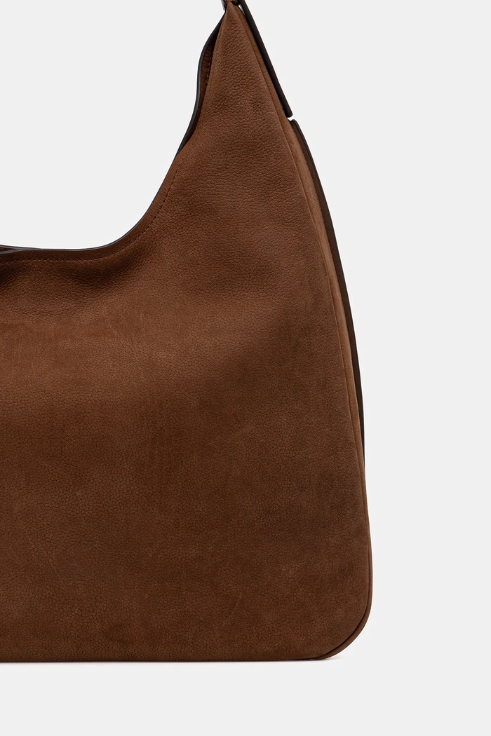 Accesorii MICHAEL Michael Kors geantă de mână din piele NOLITA 30F4GY5H3T maro