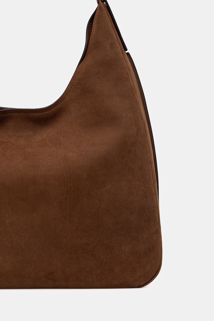 Accesorii MICHAEL Michael Kors geantă de mână din piele NOLITA 30F4GY5H3T maro