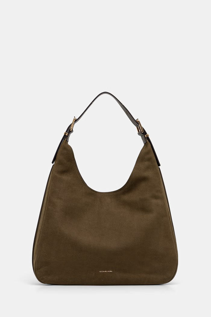 MICHAEL Michael Kors Torebka hobo damska skórzana NOLITA zielony 30F4GY5H3T