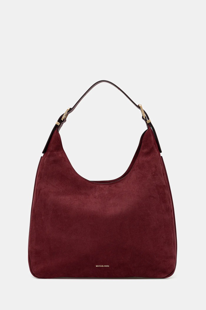 MICHAEL Michael Kors hobo bag pentru femei din piele NOLITA uni burgundia 30F4GY5H3T