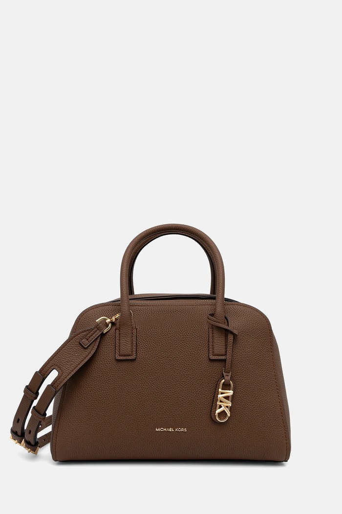 MICHAEL Michael Kors Geantă de piele ASHTON maro 30S5G9QS6L
