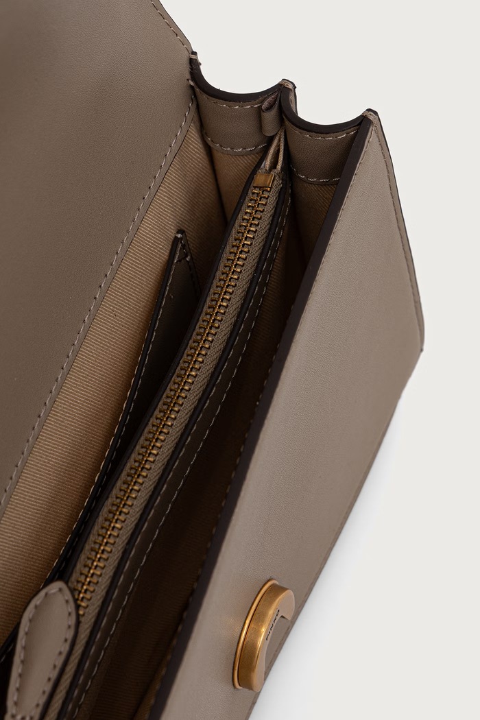 Pinko torebka crossbody damska skórzana 105856.A0F1 beżowy