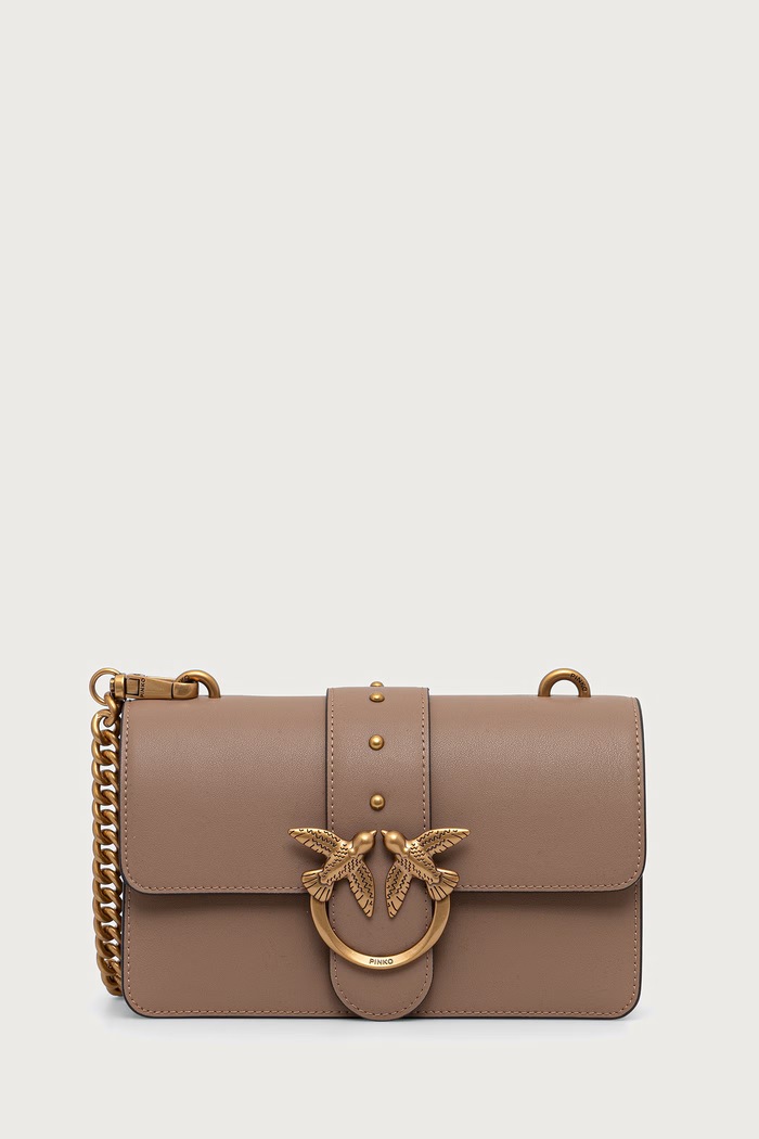 Pinko сумка crossbody для женщин кожаная коричневый 105856.A0F1