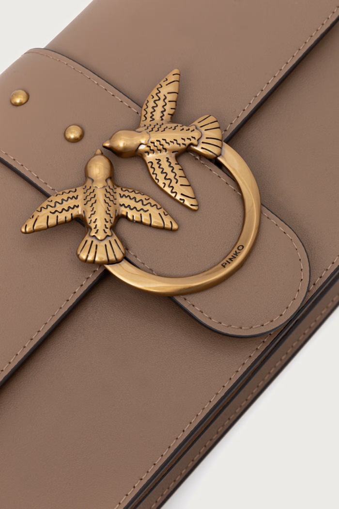 Pinko сумка crossbody для женщин кожаная коричневый 105856.A0F1