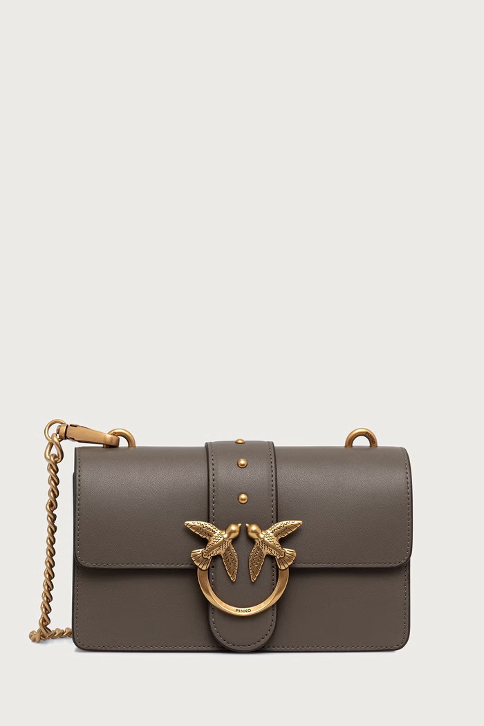 Pinko Torebka crossbody damska skórzana zielony 105856.A0F1