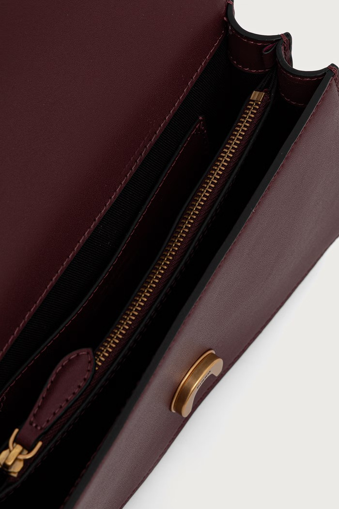 Pinko torebka crossbody damska skórzana 105856.A0F1 bordowy