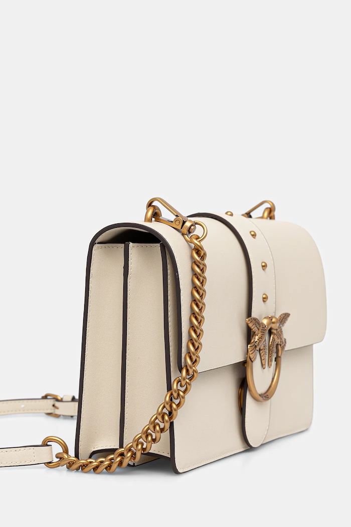 Pinko crossbody kabelka dámská kožená 105857.A0F1 béžová AA00