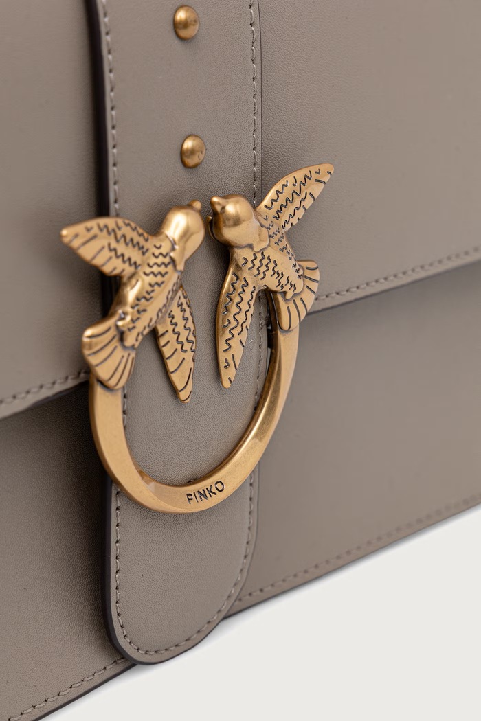 Pinko crossbody kabelka dámska kožená béžová 105857.A0F1