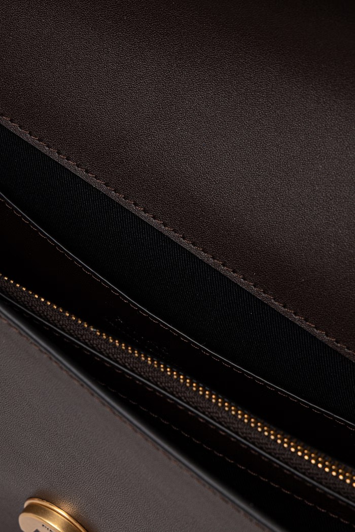 Pinko чанта crossbody дамска от кожа 105857.A0F1 кафяв