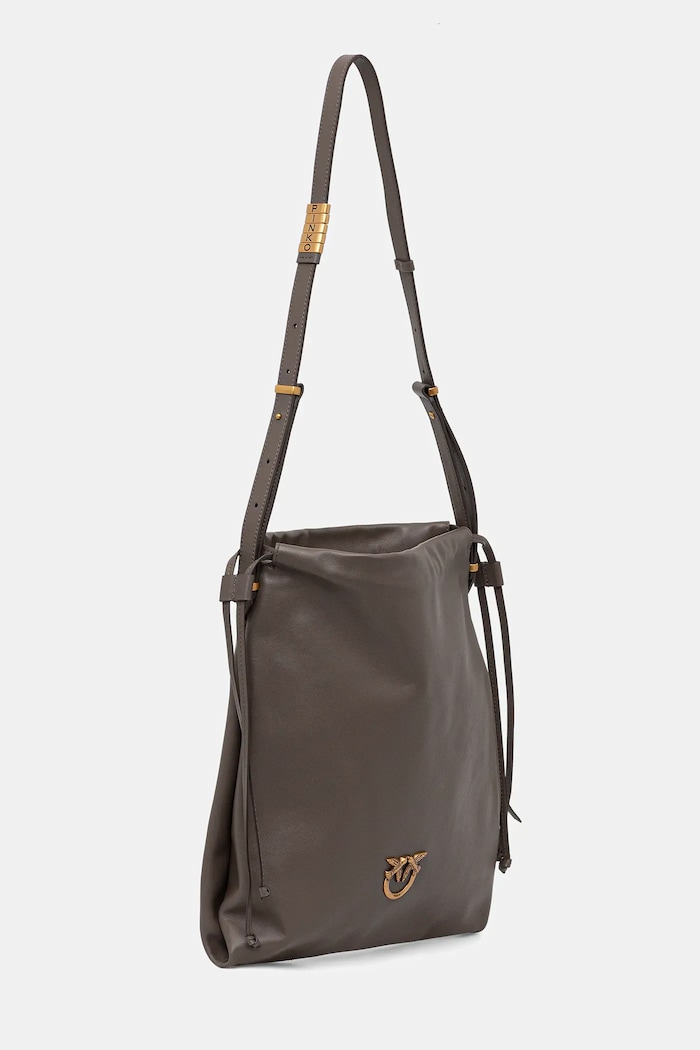 Pinko torebka skórzana 104359.A0QO szary AW25