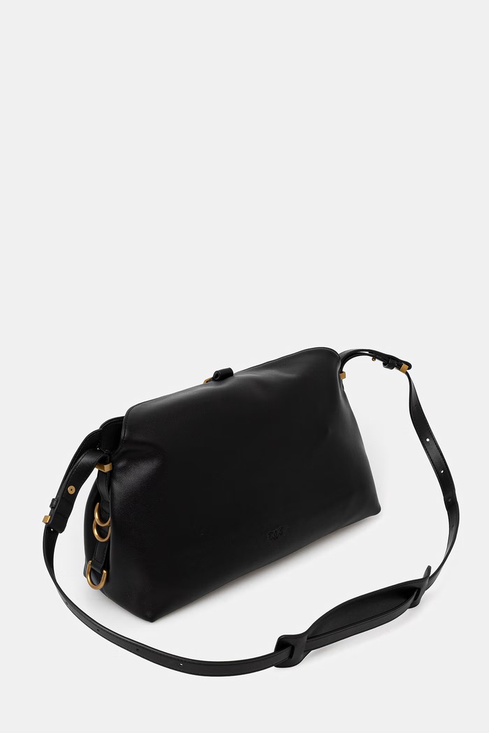 Accesorii Pinko geantă de piele Horizontal 105049.A1ZX negru