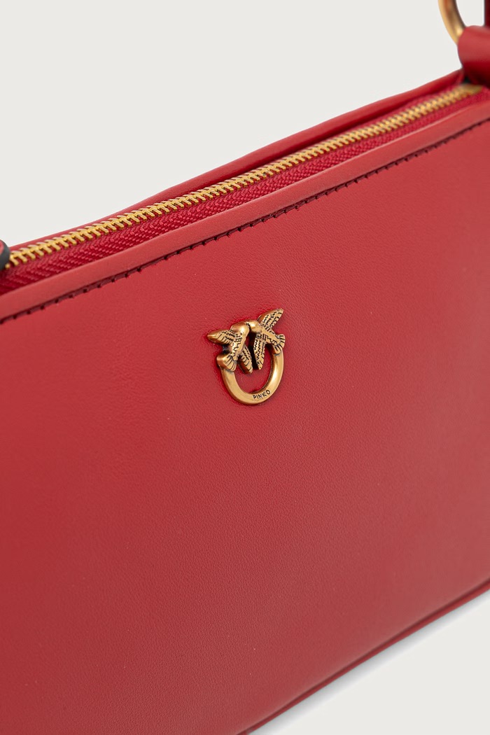 Crossbody kabelka dámská kožená Horizontal Pinko 105069.A0QO červená