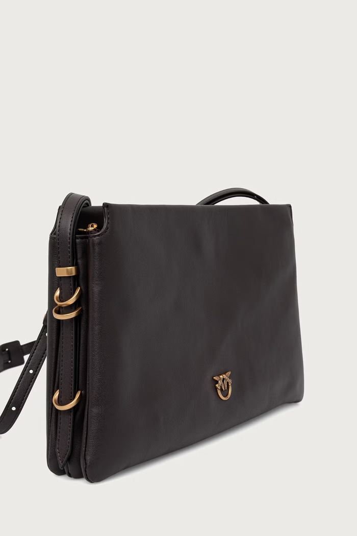 Pinko Torebka crossbody damska skórzana 105161.A0QO brązowy AA00