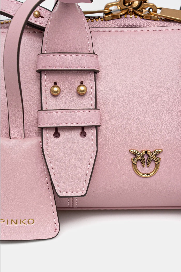 Accesorii Pinko poșetă de piele Horizontal 105334.A0QO roz