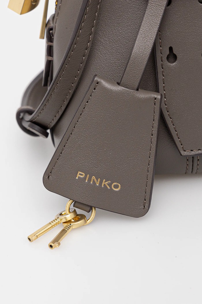 Αξεσουάρ Pinko χιαστί γυναικεία δερμάτινη 105333.A0QO γκρί