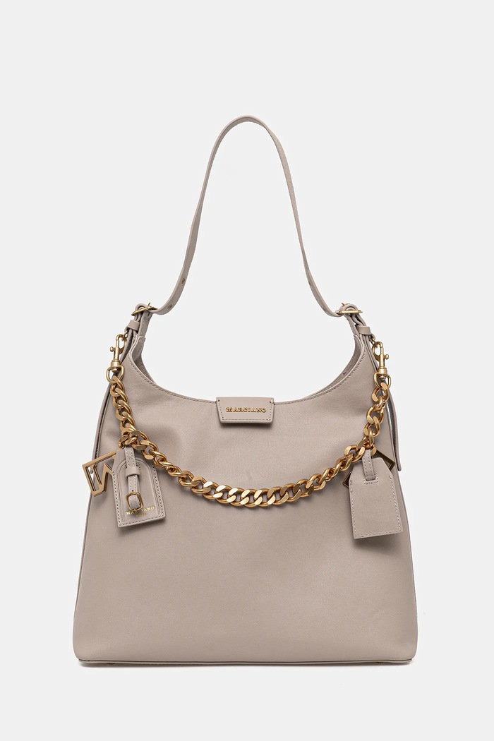 Marciano by Guess torebka skórzana skóra licowa beżowy 5YGZ05.7330A