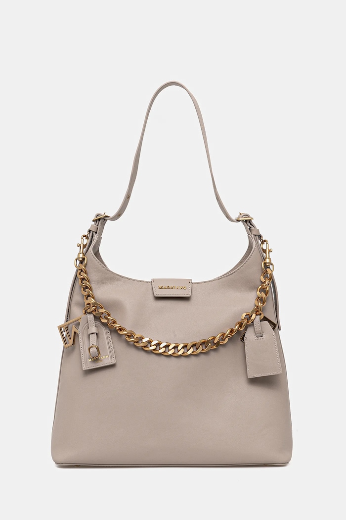 Marciano by Guess torebka skórzana skóra licowa beżowy 5YGZ05.7330A