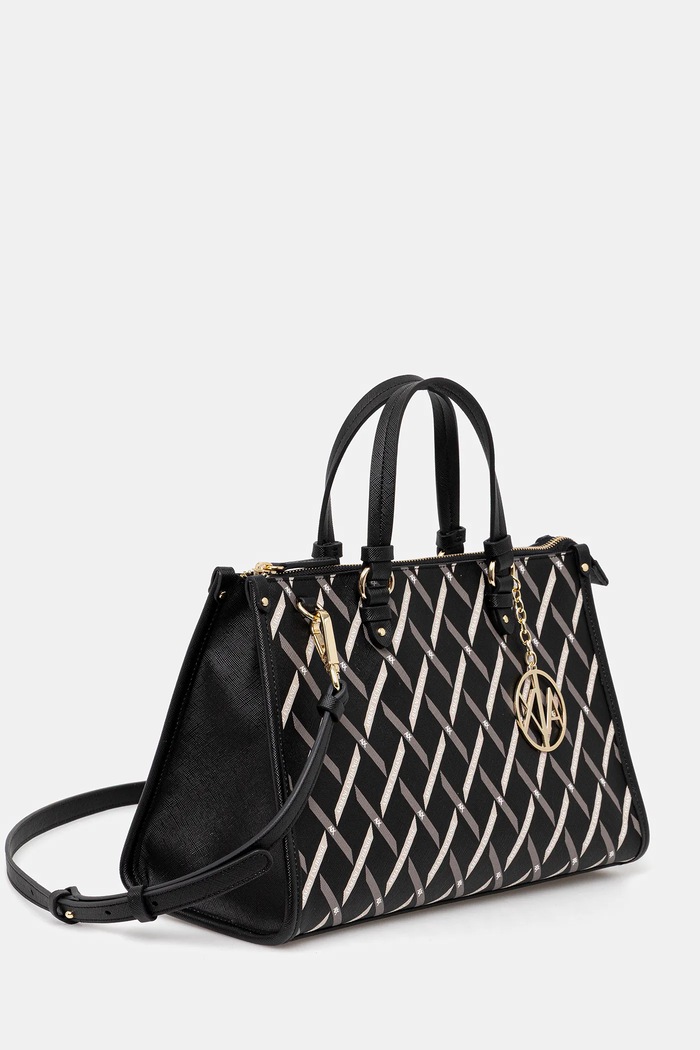 Armani Exchange shopper torba ženska iz umetnega usnja XW000400.AF17155 črna AA00