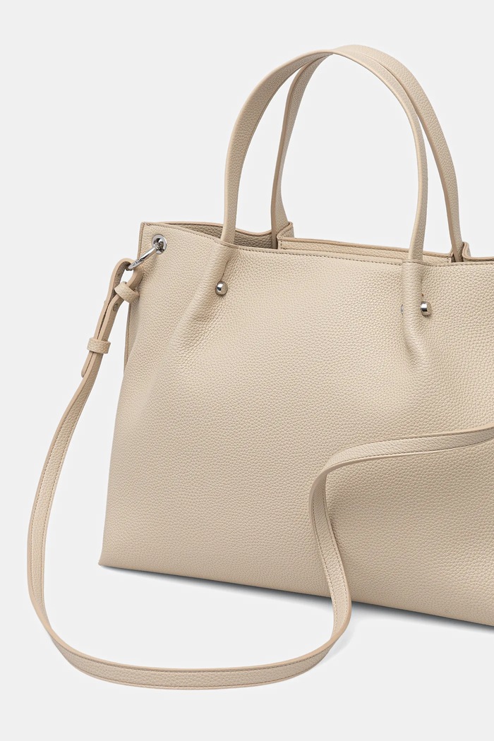 Accesorii Armani Exchange Tote bag pentru femei cu imitație de piele XW001211.AF15625 bej