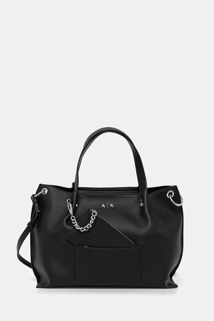 Armani Exchange tote taška dámská z imitace kůže černá XW001211.AF15625
