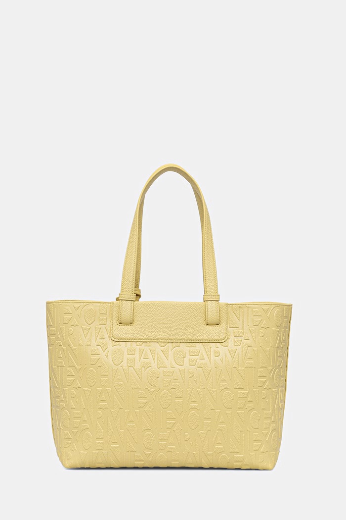 Dodatki Armani Exchange shopper torba ženska iz umetnega usnja XW001481.AF15774 rumena