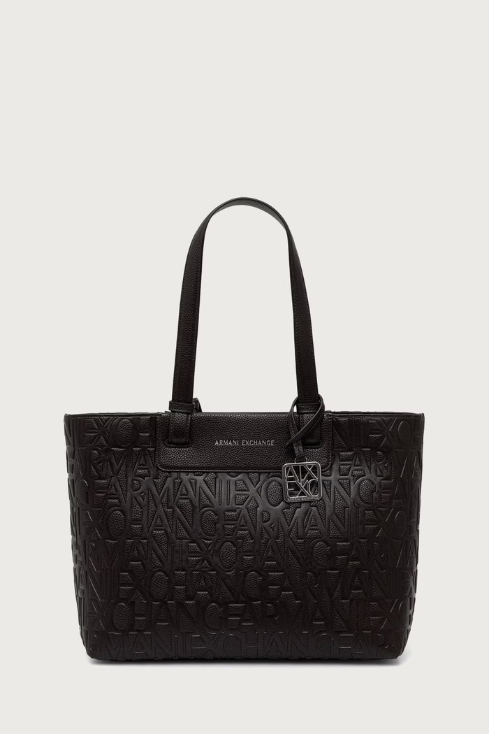 Armani Exchange Torebka shopper damska z imitacji skóry brązowy XW001481.AF15774
