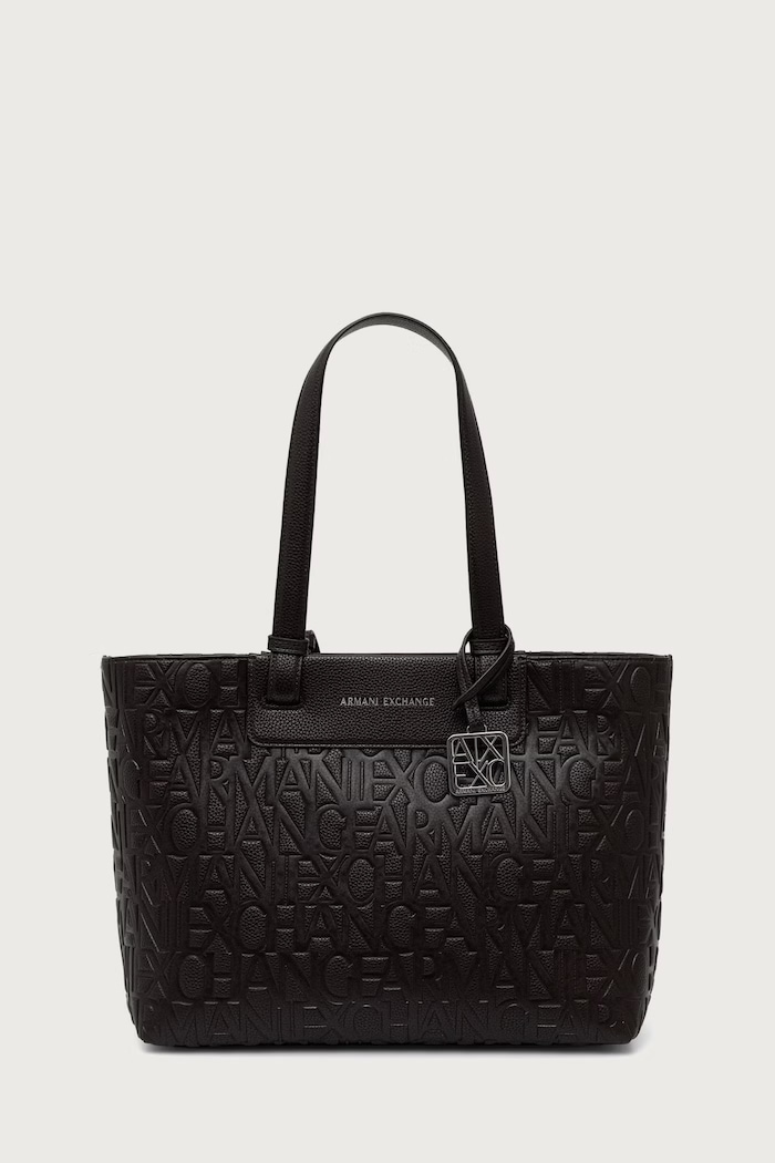 Armani Exchange Torebka shopper damska z imitacji skóry brązowy XW001481.AF15774