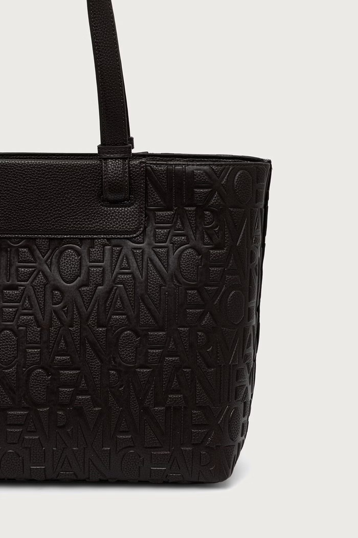 Akcesoria Armani Exchange Torebka shopper damska z imitacji skóry XW001481.AF15774 brązowy