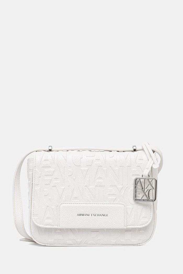 Armani Exchange crossbody torba za žene bijela XW001577.AF15774