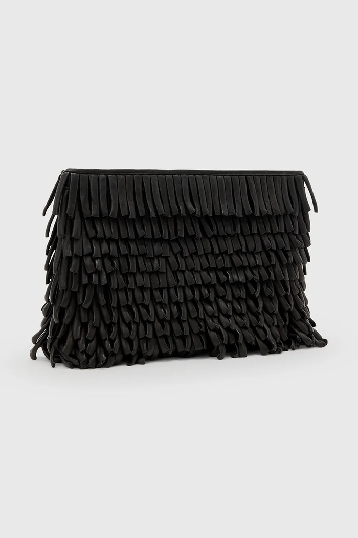 Kožená kabelka AllSaints BETTINA W448XC čierna AW25