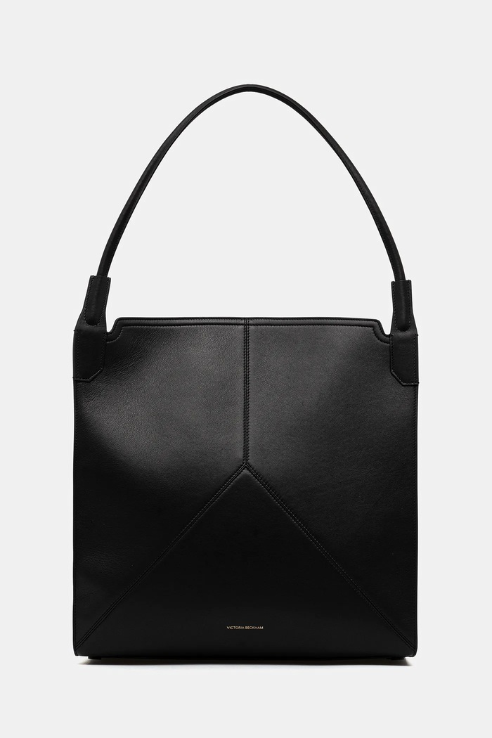 Victoria Beckham poșetă de piele uni negru B325AAC006633A