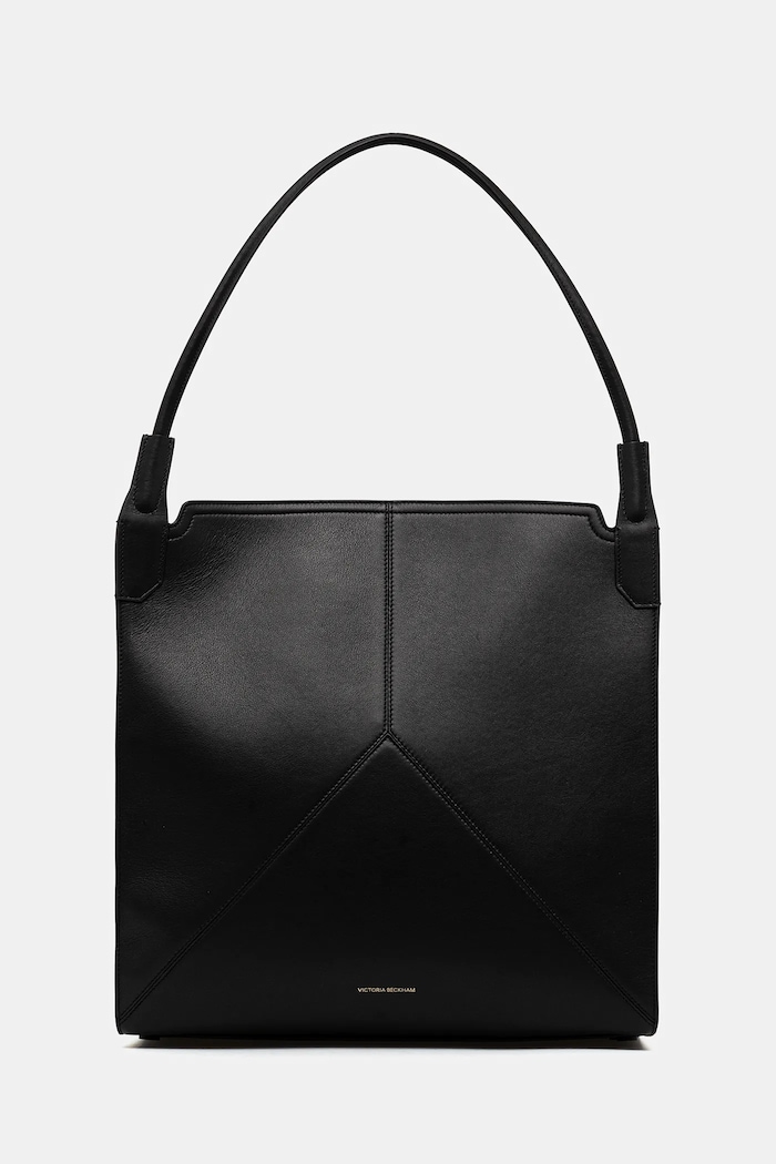 Victoria Beckham poșetă de piele uni negru B325AAC006633A