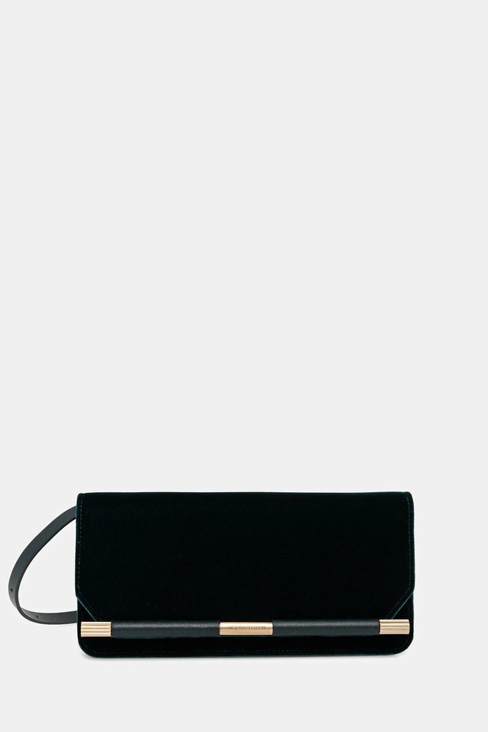 Victoria Beckham poșetă uni verde B325AAC006650A