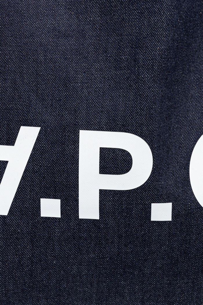 A.P.C. geantă de bumbac shopping daniela bleumarin COHIZ.M61446