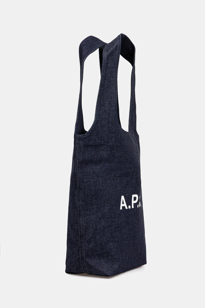 A.P.C. pamut táska tote ninon small COHIZ.M61861 sötétkék AW25
