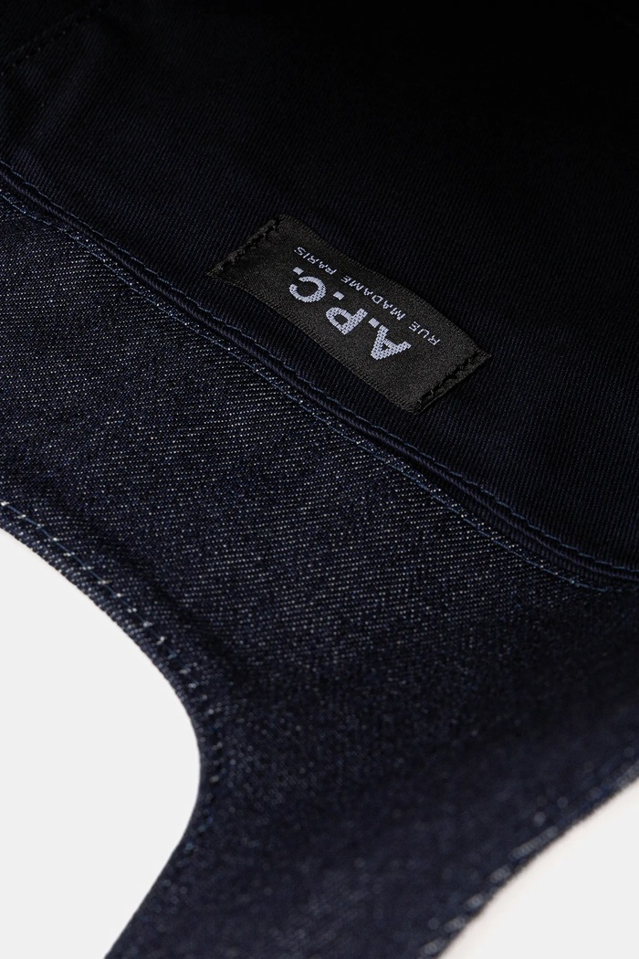 A.P.C. pamut táska tote ninon small COHIZ.M61861 sötétkék