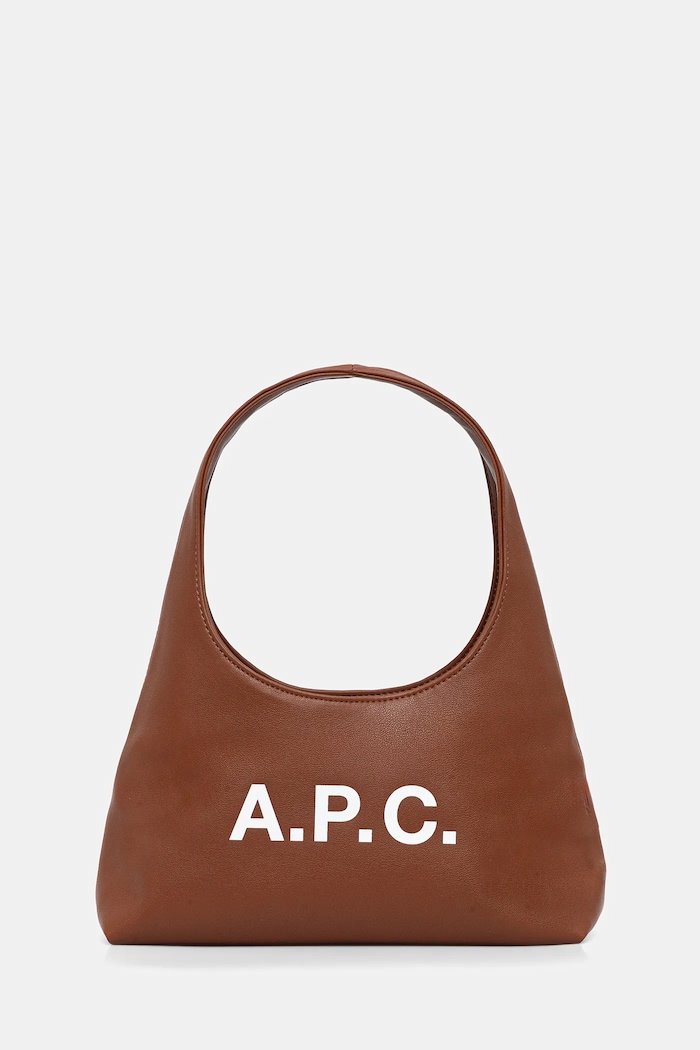A.P.C. Hobo bag pentru femei cu imitație de piele baby ninon shoulder maro PUAAT.F67027