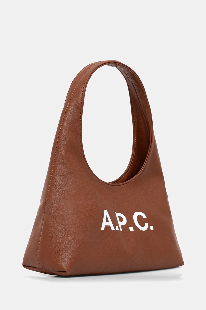 A.P.C. Hobo bag pentru femei cu imitație de piele baby ninon shoulder PUAAT.F67027 maro AW25