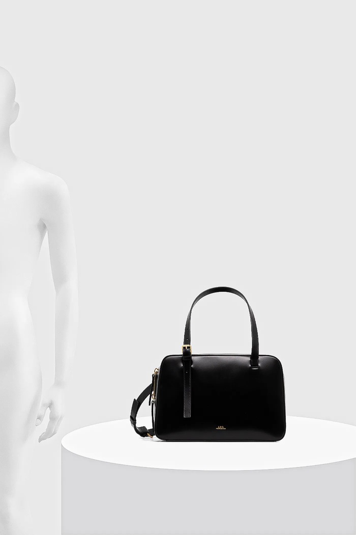 A.P.C. poșetă de piele sac virginie box PXBRU.F67017