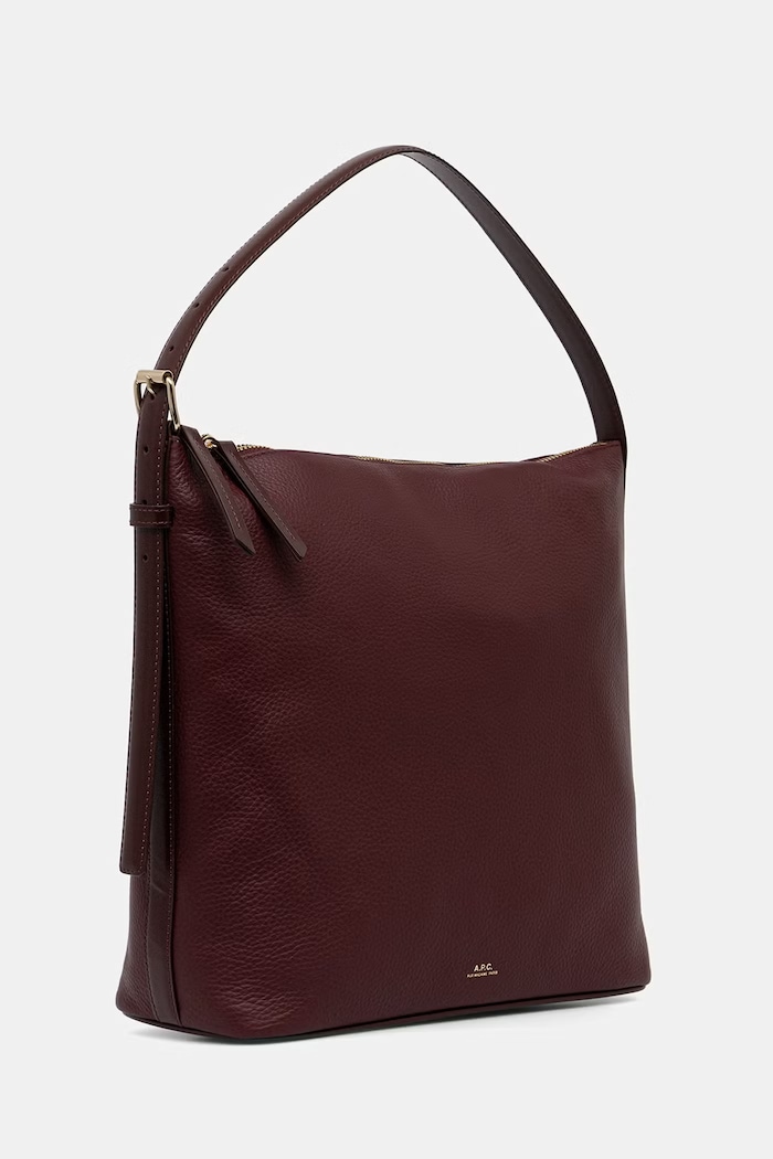 A.P.C. geantă tote pentru femei din piele sac vera PXCBL.F61902 burgundia SS26