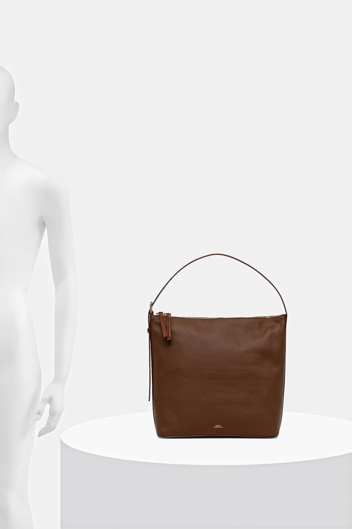A.P.C. torebka skórzana sac vera PXCBL.F61902